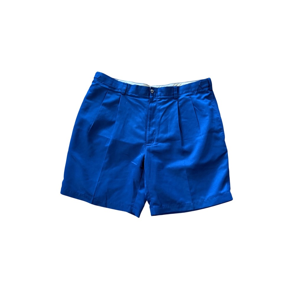 Grand Slam Menswear Shorts 40 Blue Golf Casual Pleated‎ Adjustable Waist